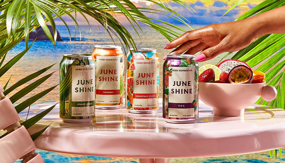 JuneShine Canned Cocktails + Hard Kombucha -- A lighter, brighter buzz