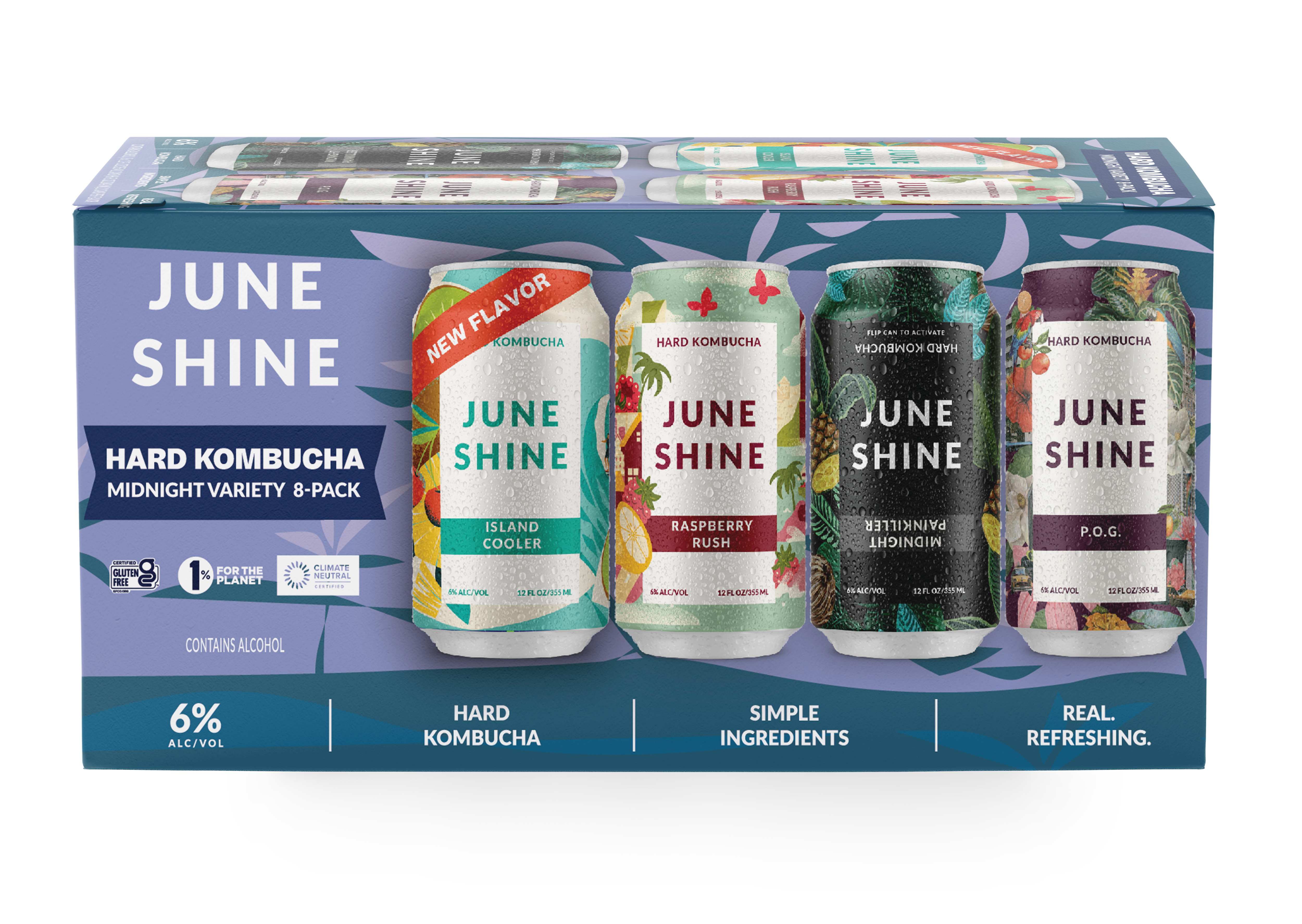 マグバーム JuneShine Hard Kombucha | Midnight Variety Pack