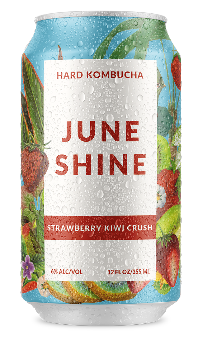 Strawberry Kiwi Crush Hard Kombucha | JuneShine Strawberry Kiwi Crush Hard Kombucha | JuneShine