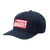 Denim JuneShine hat with red and white patch that reads: JuneShine Drinking Club, Est 2018, Out Late Up Early