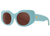 Spy x Juneshine light blue sunglasses