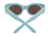 Spy x Juneshine light blue sunglasses
