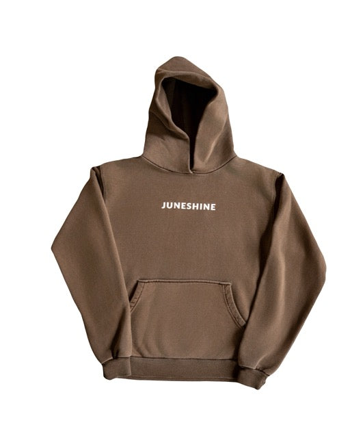 Just Here Puff Hoodie - Brown