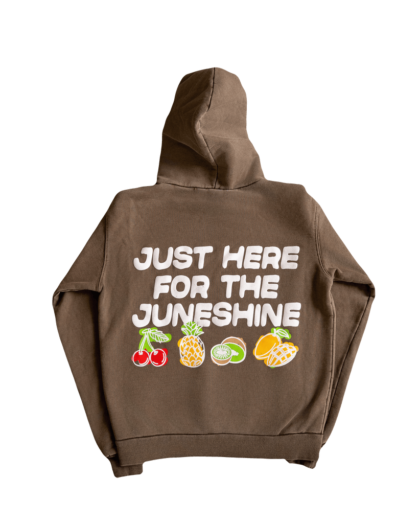 Just Here Puff Hoodie - Brown