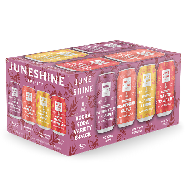 JuneShine Spirits Vodka Soda 8-Pack